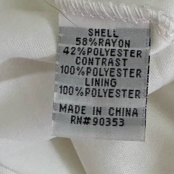 Kings Road.  sz lg dress midi length all white hankie style hem - Picture 14 of 15